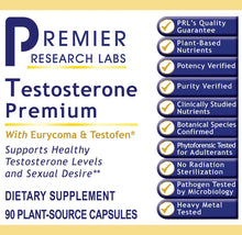 Load image into Gallery viewer, Testosterone, Premium, 90 ct, Premier Research Labs