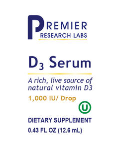 D3 Serum, 2,000 IU/drop, Premier Research Labs