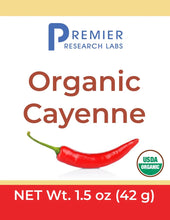 Load image into Gallery viewer, Organic Cayenne Powder, 1.5 oz, Premier Research Labs

