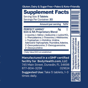 Perfect Amino Coated Tablets, BodyHealth