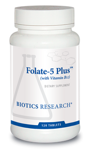 Folate-5 Plus, 120 T, Biotics Research