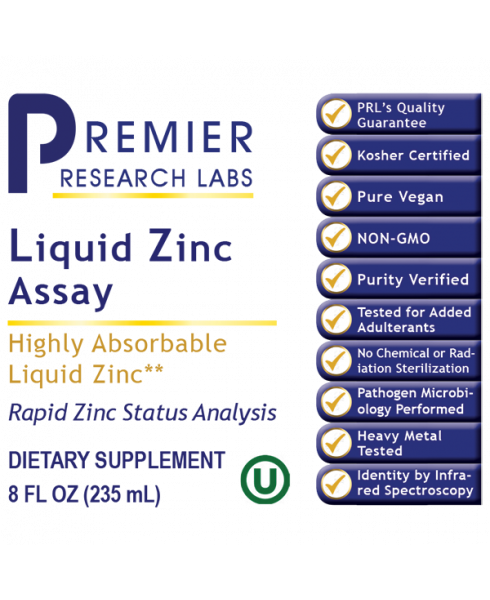 Liquid Zinc Ultra, 8 oz, Premier Research Labs