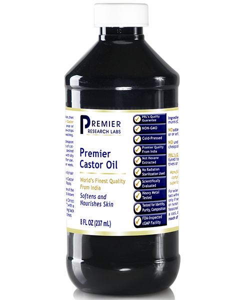 Castor Oil, 8 oz, Premier Research Labs