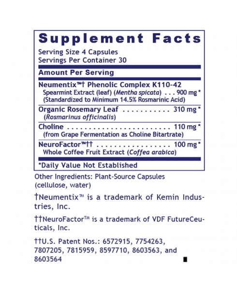 CogniTropic, 120 C, Premier Research Labs