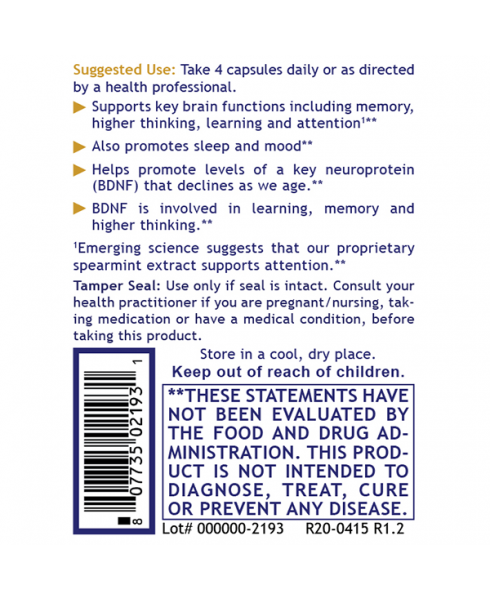 CogniTropic, 120 C, Premier Research Labs