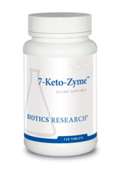 7 Ketozyme , 120 C, Biotics Research