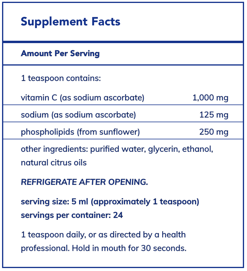 Liposomal Vitamin C, 4 oz, Pure Encapsulations