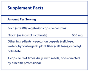 Niacitol, 500 mg, “No Flush” Niacin, Pure Encapsulations