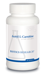 Acetyl-L-Carnitine, 90 C, Biotics Research