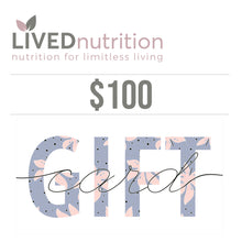 Load image into Gallery viewer, LIVEDnutrition Gift Card
