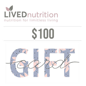 LIVEDnutrition Gift Card