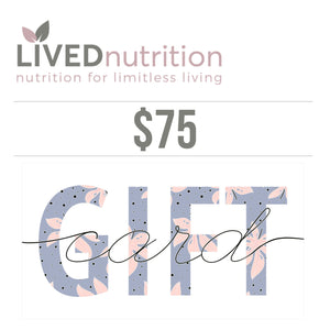 LIVEDnutrition Gift Card