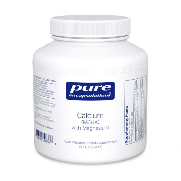 Calcium (MCHA) with Magnesium, 180 C, Pure Encapsulations