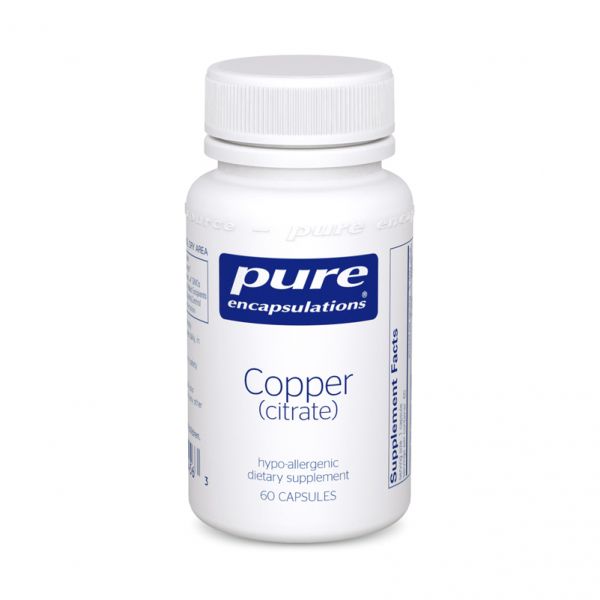 Copper Citrate, 60 C, Pure Encapsulations