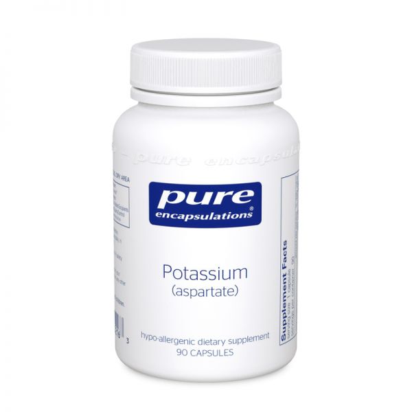 Potassium Aspartate, 90 C, Pure Encapsulations