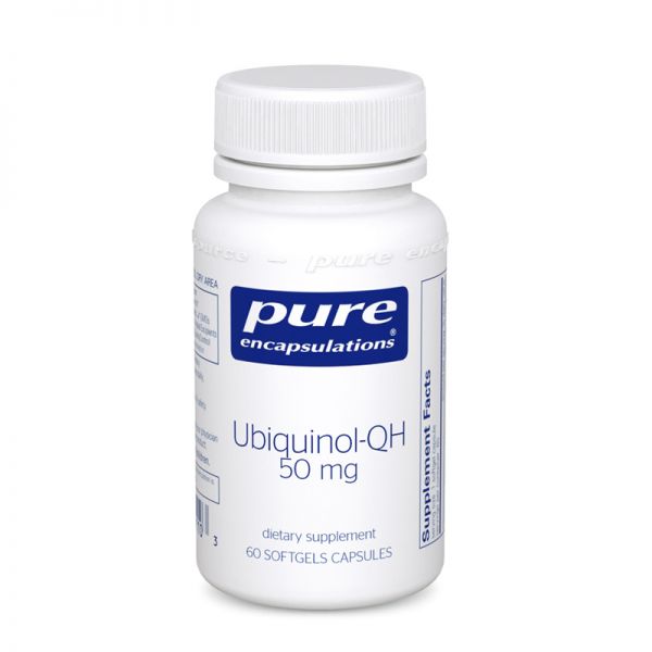 Ubiquinol QH 50 mg, 60 C, Pure Encapsulations